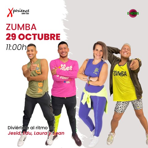 29 de Octubre: Zumba ESPECIAL Halloween con Jesid, Edu, Laura y Joan