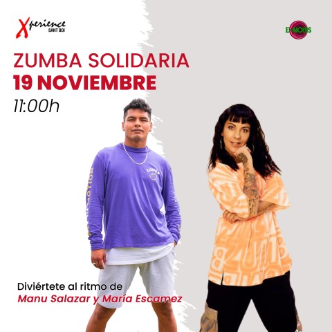 19 de Noviembre: Zumba solidaria con Manu Salazar y María Escamez
