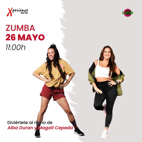 Evento: 26 de Mayo: Zumba con Alba Duran y Magalí Cepeda
